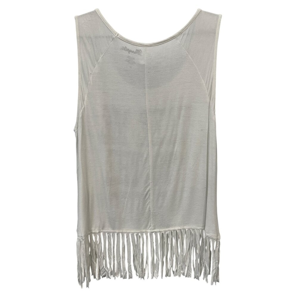 Wrangler Take Me To The Rodeo Fringe Tank Top Womens M Studded Embellished Ranch - Picture 2 of 5